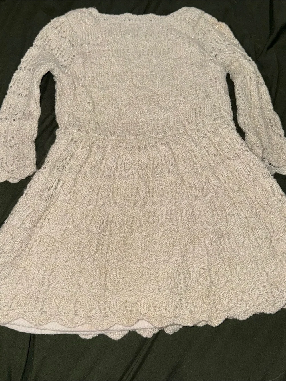 Cat & Jack Ivory Cardigan with Jewel Buttons